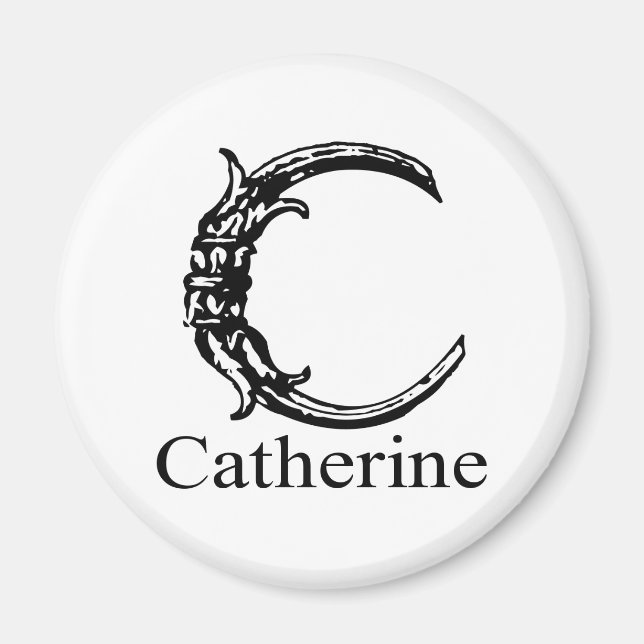 Fancy Monogram: Catherine Magnet (Front)