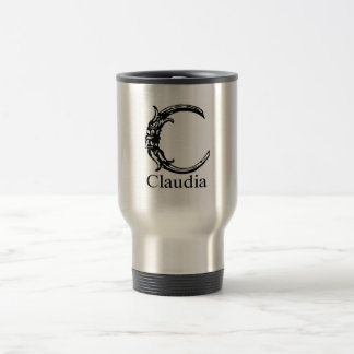 Fancy Monogram: Claudia Travel Mug