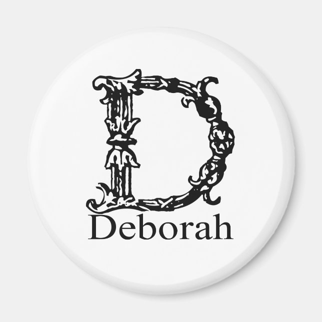 Fancy Monogram: Deborah Magnet (Front)
