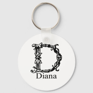 Fancy Monogram: Diana Keychain