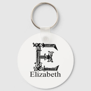 Fancy Monogram: Elizabeth Keychain