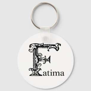 Fancy Monogram: Fatima Keychain