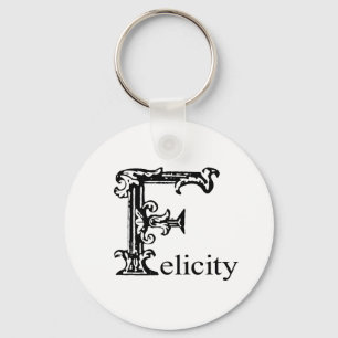 Fancy Monogram: Felicity Keychain