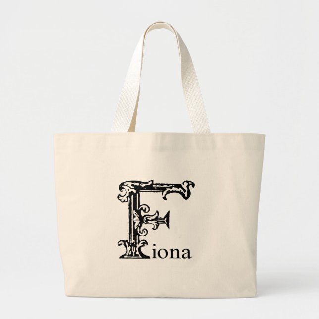 Fancy Monogram: Fiona Large Tote Bag (Front)