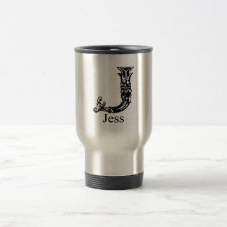 Fancy Monogram: Jess Travel Mug