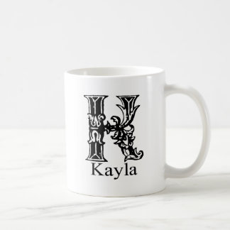 Fancy Monogram: Kayla Coffee Mug