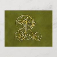Fancy Monogram Letter R
