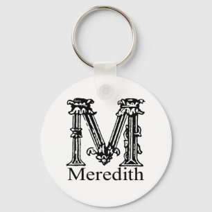 Fancy Monogram: Meredith Keychain