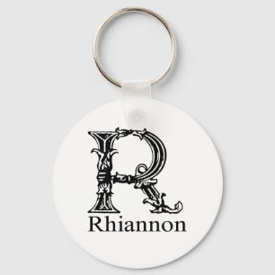 Fancy Monogram: Rhiannon Keychain