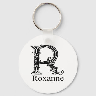 Fancy Monogram: Roxanne Keychain