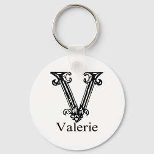 Fancy Monogram: Valerie Keychain