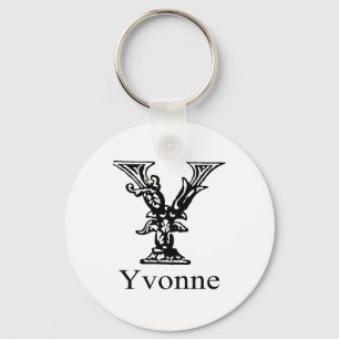 Fancy Monogram: Yvonne Keychain