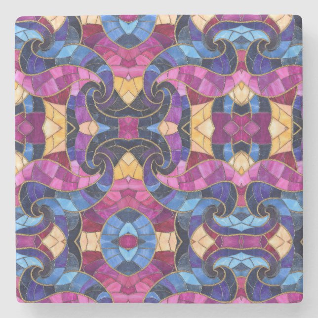 Fancy Mosaic Coaster  (Front)