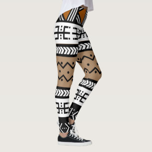 Fancy Mudcloth Inspired Printed Leggings