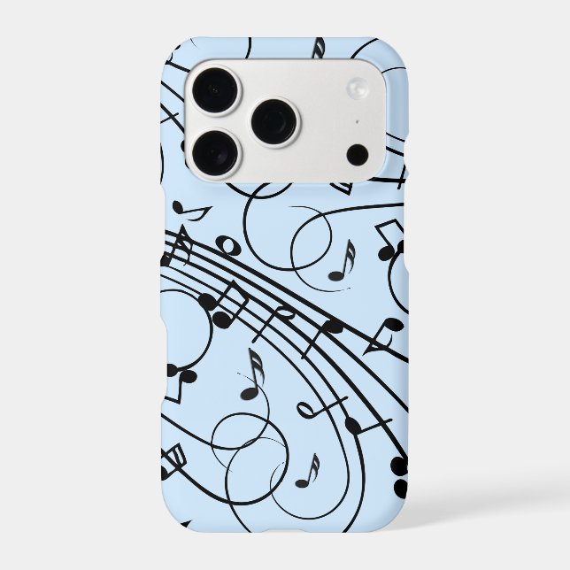 Fancy Music Notes Blue (Back)