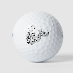 Fancy Music Notes Golf Balls