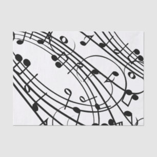 Fancy Music Notes Tissue Paper