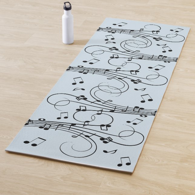Fancy Music Notes Yoga Mat (In Situ)