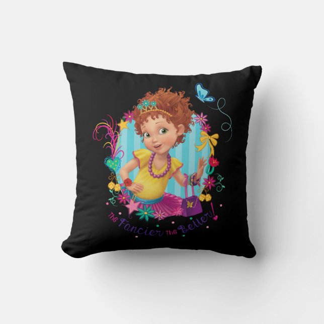 Fancy Nancy | The Fancier the Better Throw Pillow (Front)
