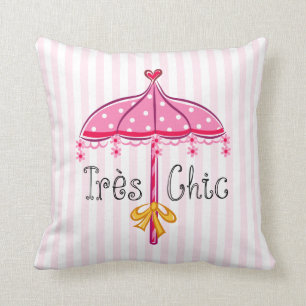 Fancy Nancy   Tres Chic Throw Pillow
