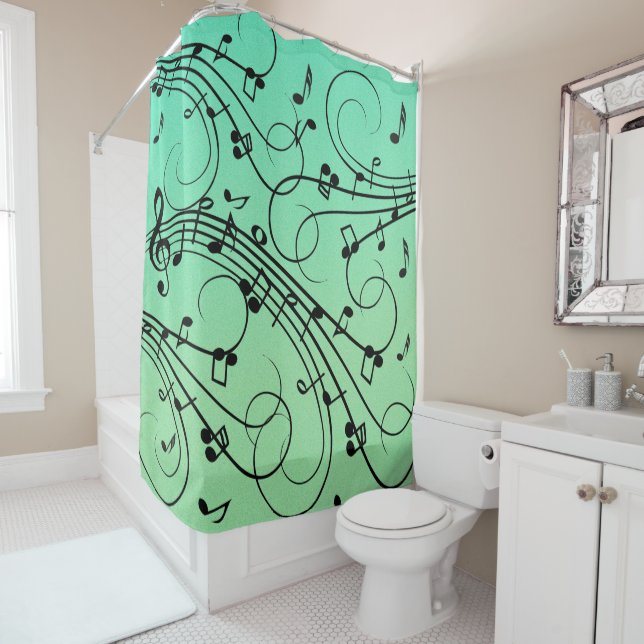 Fancy Notes Green Music Design (In Situ)