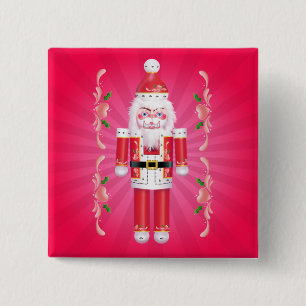 FANCY NUTCRACKER by SHARON SHARPE 2 Inch Square Button