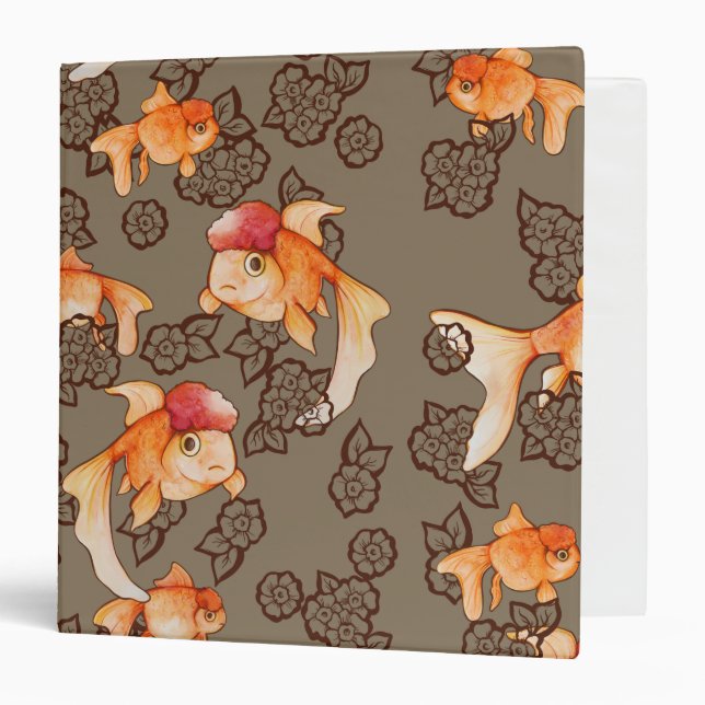 Fancy Oranda Goldfish Binder (Front/Inside)