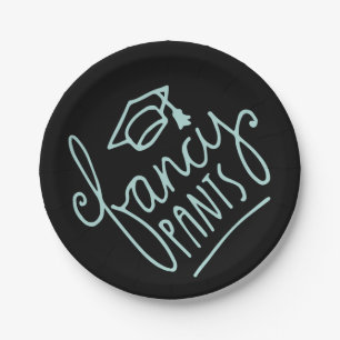 Fancy Pants Funny Grad Paper Plate