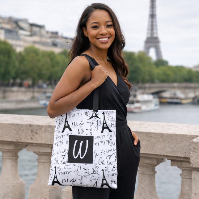 Fancy Paris Monogram Tote Bag (Creator Uploaded)