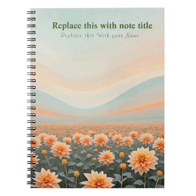 Fancy Pastel Floral Notebook (Front)