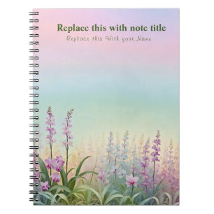 Fancy Pastel Floral Notebook