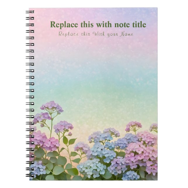 Fancy Pastel Floral Notebook (Front)