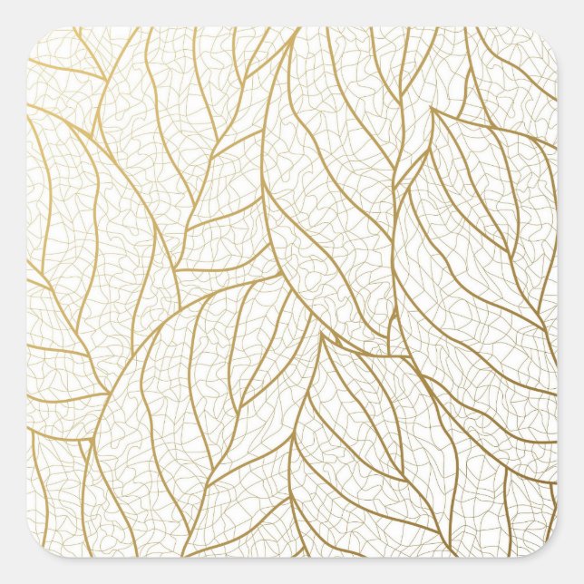 fancy pattern square sticker (Front)