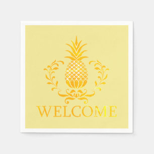 Fancy Pineapple Welcome Napkin