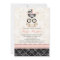 Fancy Pink and Black Damask Carriage Baby Shower
