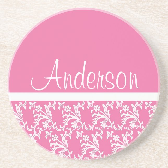 Fancy Pink Coaster (Front)