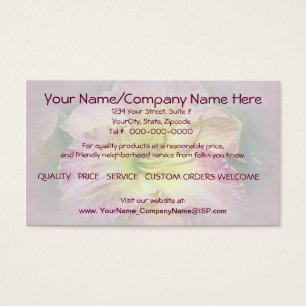 Fancy Pink Daylily Blossom Business Card