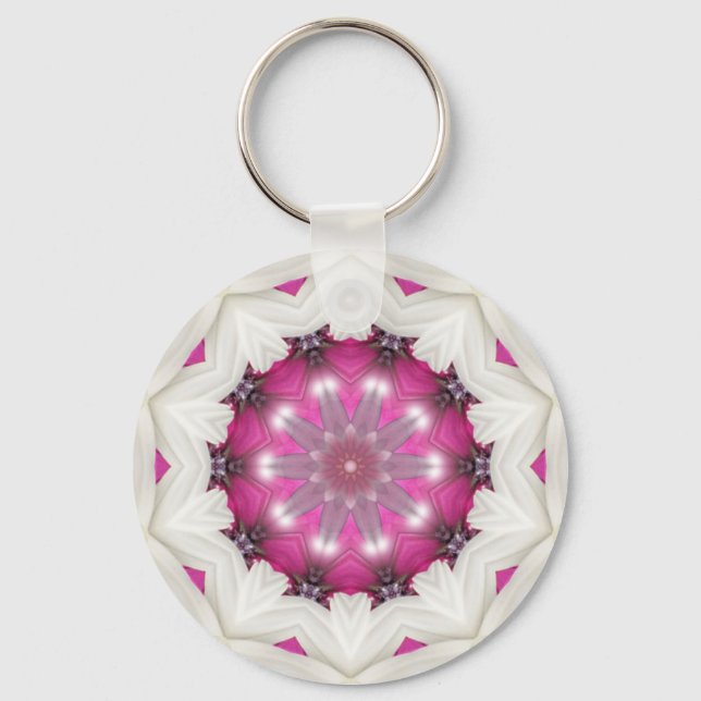 Fancy Pink Star Keychain (Front)