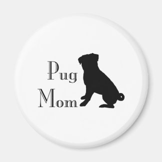 Fancy Pug Mom Magnet