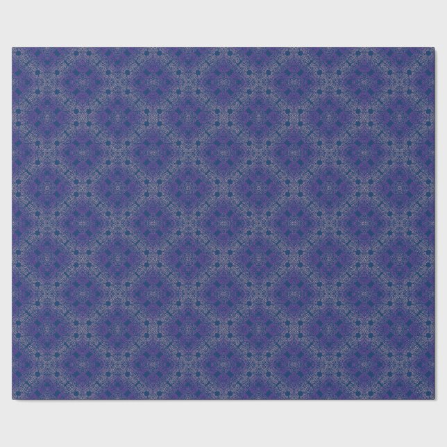 fancy purple arabesque design wrapping paper (Seam)