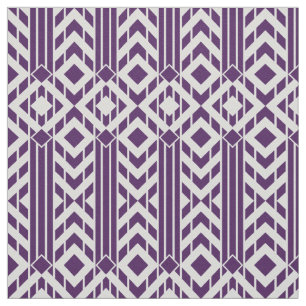 Fancy Purple & Grey Chevron Stripes Fabric