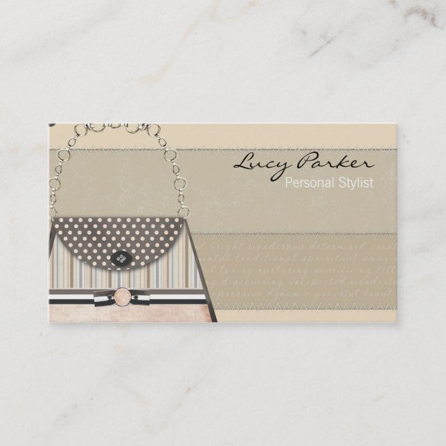 Fancy Purse Business Card (Front)