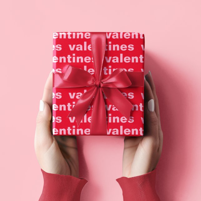 Fancy Red & Pink Valentines Pattern Wrapping Paper (Creator Uploaded)