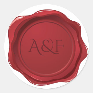 Fancy Red Wax Personalized Seal