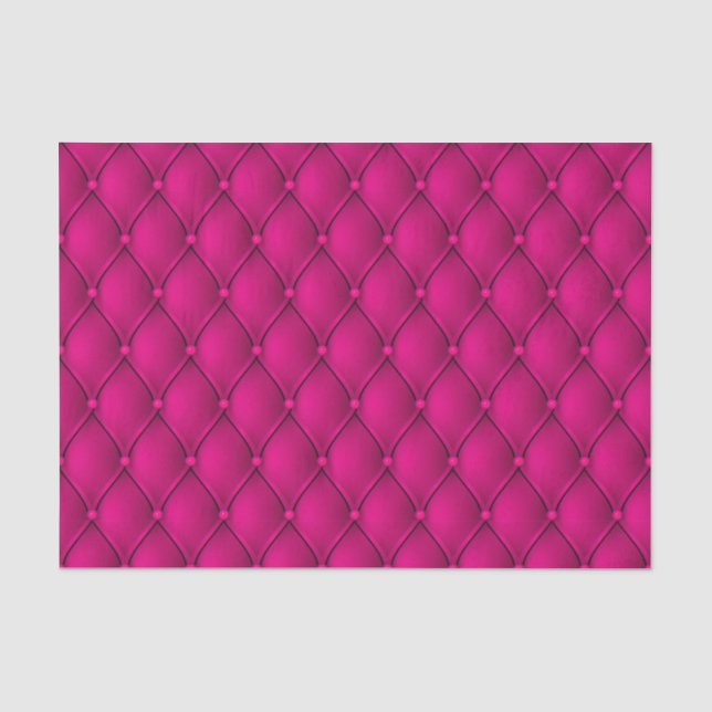 Fancy Regal Princess Pink Diamond Tuft Print Tissue Paper (Front)