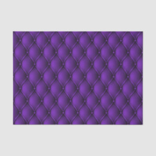 Fancy Regal Royal Purple Diamond Tuft Print Tissue Paper