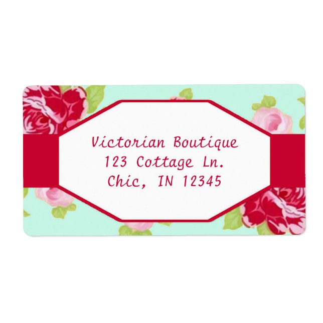Fancy Rose Label (Front)