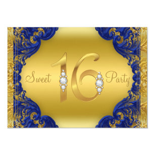 fancy sweet invitations invitation royal birthday gold