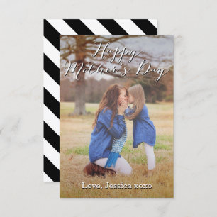 Fancy Script Happy Mother's Day Photo Card