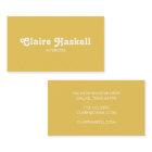 Fancy Script Mustard Yellow White Chic Minimal